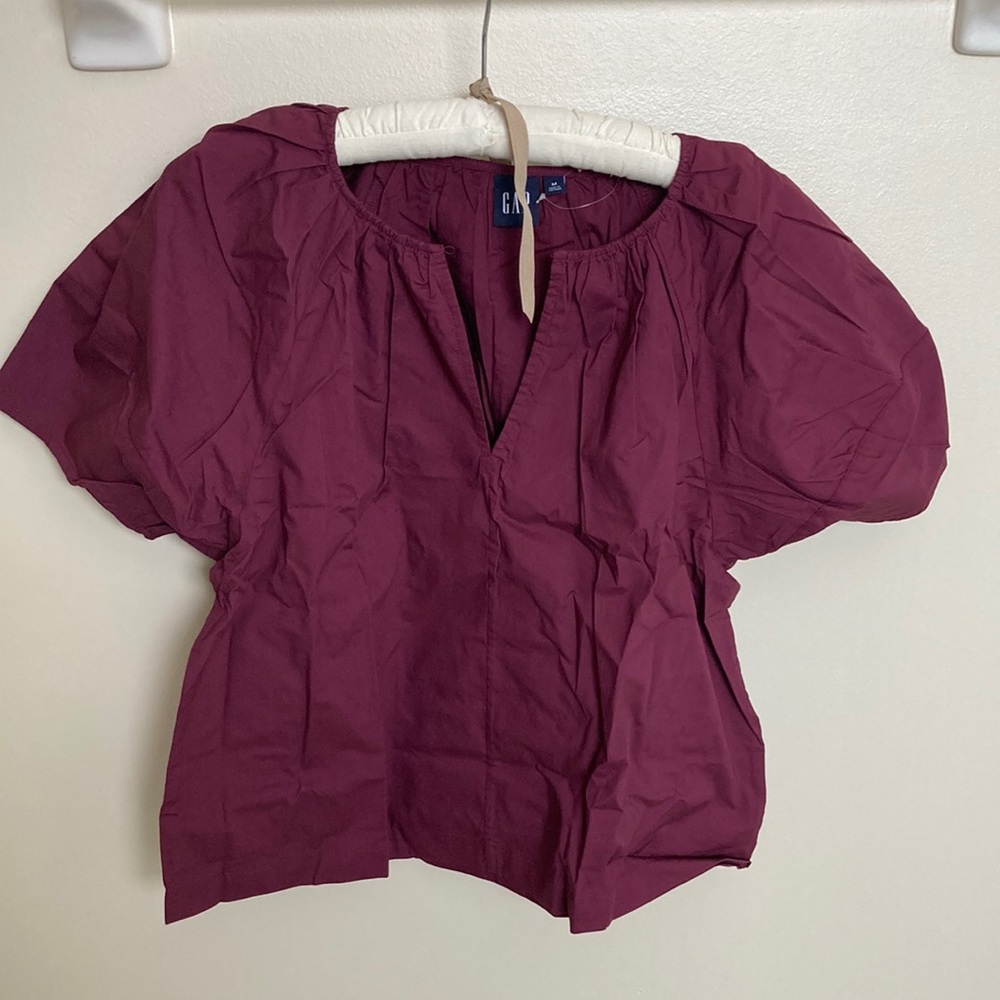 NWT Maroon Gap blouse